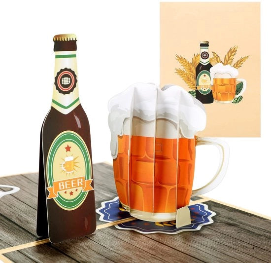 Carta di auguri 3D per papà, regalo per il papà, carta di auguri per il padre, carta di auguri per il nonno, carta di auguri per l'amico, carta di auguri per l'Oktoberfest