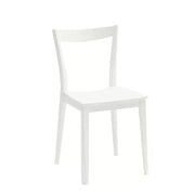 Set 2 sedie moderne legno bianco seduta legno 40x37x81