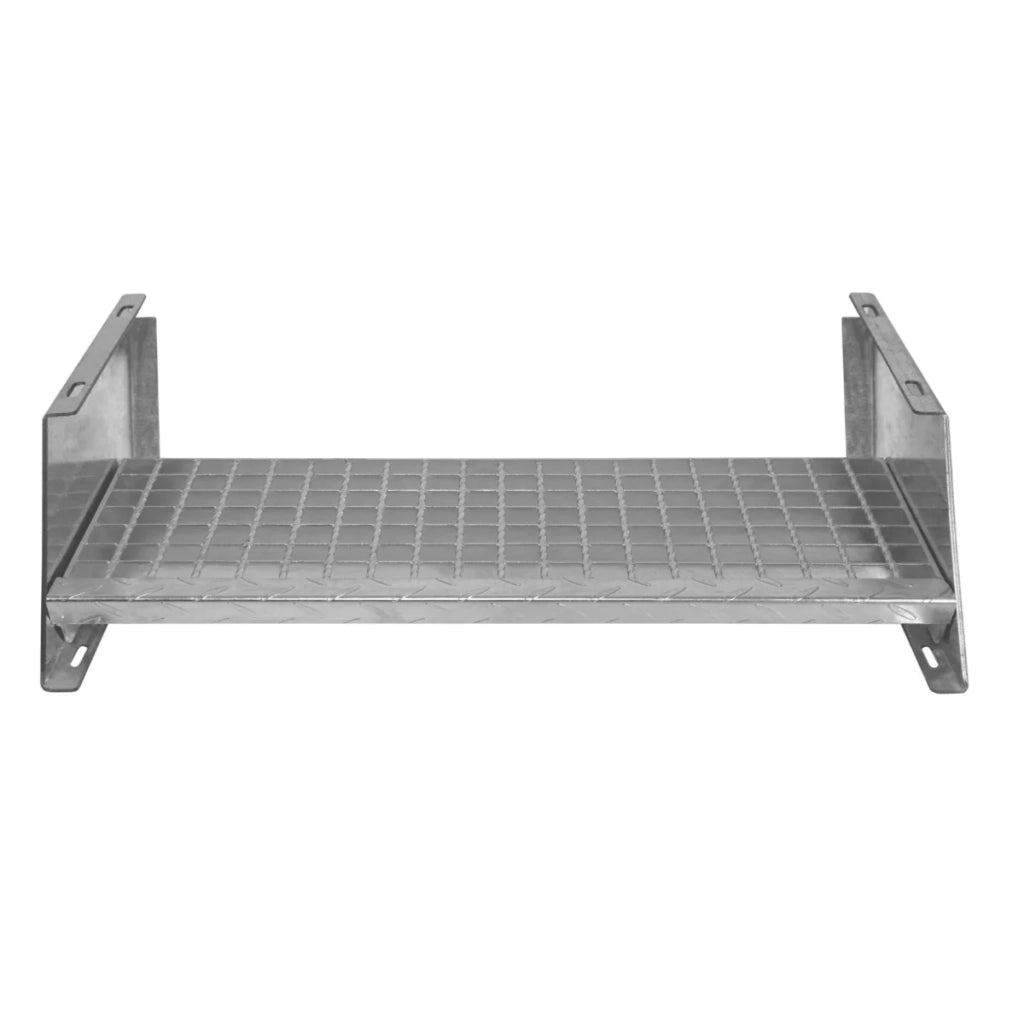 Scala metallica a gradini aggiuntivi regolabile in altezza in acciaio zincato 90 cm / 900 mm