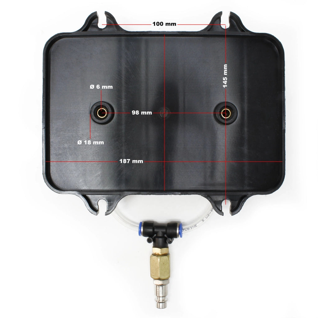 Dispositivo pneumatico per spurgo freno ad aria compressa 3bar serbatoio 5 litri