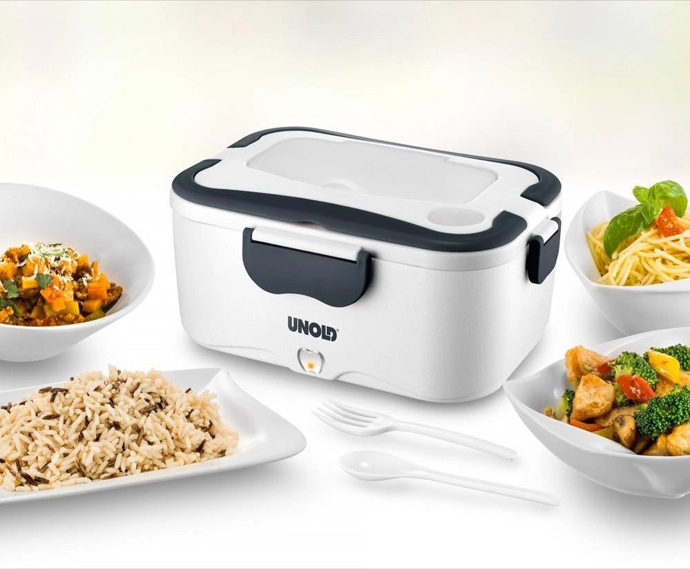Unold 230.338 contenitore portapranzo Contenitore per il pranzo 1,5 L Acciaio inox Nero, Bianco