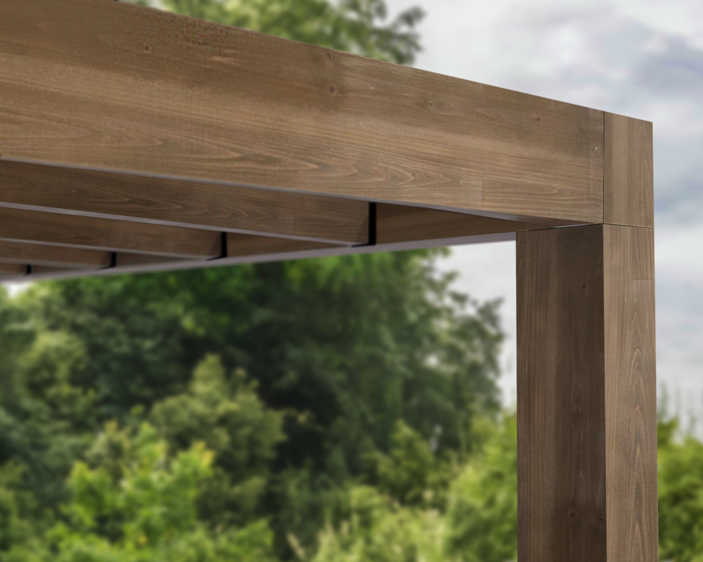 Pergola Helsinki 3X10 m Pergola in legno di cedro