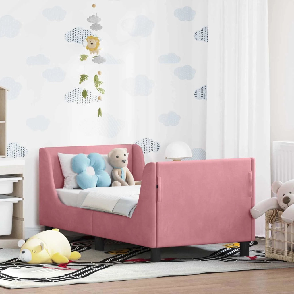 Struttura letto per bambini con testata-Giroletto per bambini Rosa 70 x 140 cm 471404