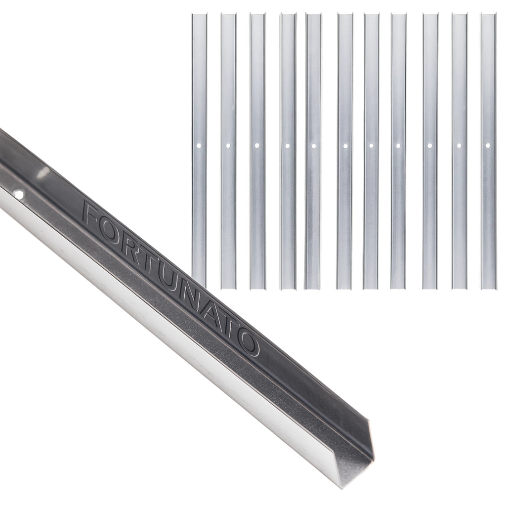 Guida u standard 2 m profilo preforato sp 0,6 mm fissaggio cartongesso 12 pezzi *** misure 40 x 75 x 40 mm, confezione 1