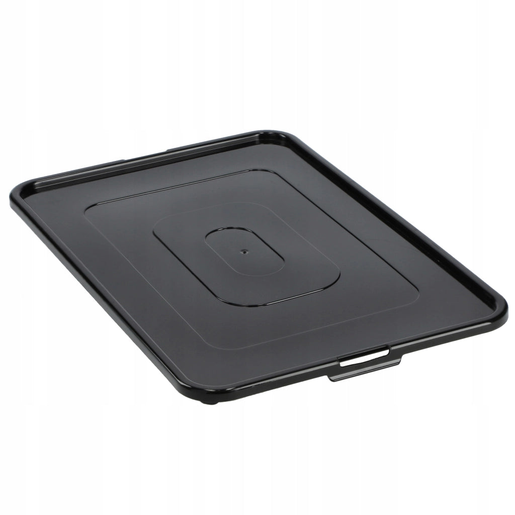 Contenitore in plastica KADAX da 30 litri con coperchio, nero, con chiusura a chiave, grande scatola organizer.