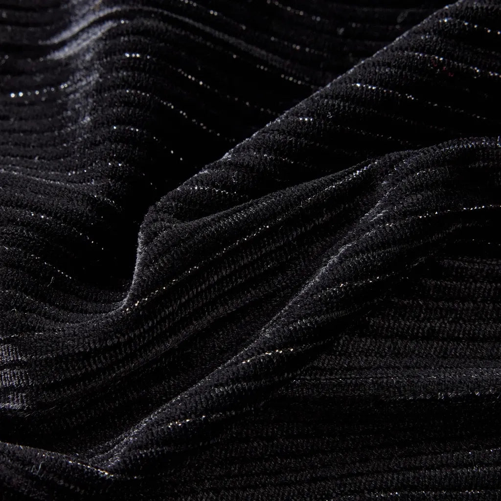 Gonna Plissettata da Bambina con Lurex Nero 128 CFW2626982