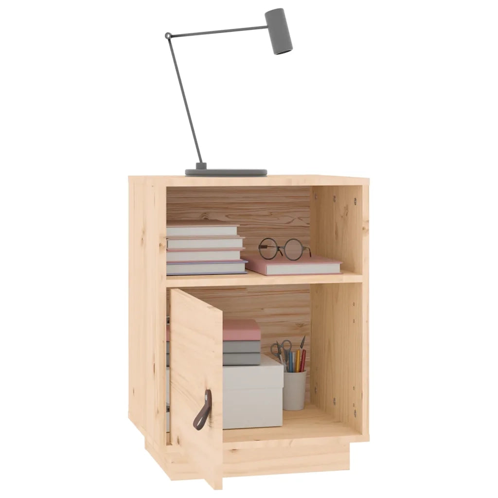 Comodini 2 pz 40x34x55 cm in Legno Massello di Pino cod mxl 30052