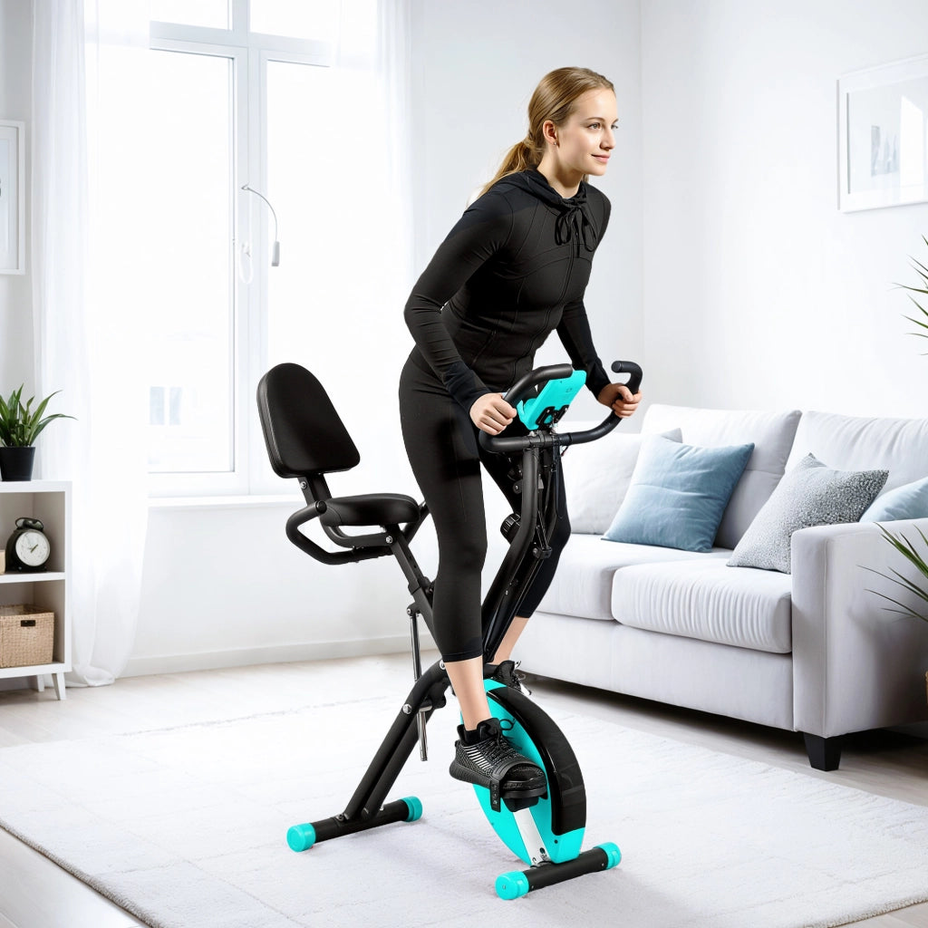 Bicicletta da fitness pieghevole ¨C zephmum ¨C Verde 43x97x109 cm