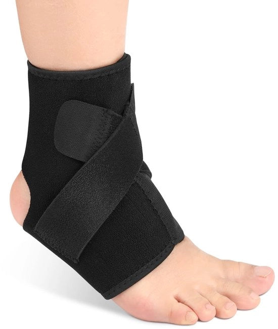 Supporto per infortunio al tallone malleolare flessibile e compresso - Neoprene adattabile - Ripristino sportivo per infortuni al tallone - Protezione per infortuni al tallone per calcio - Disegno ergonomico e compresso.