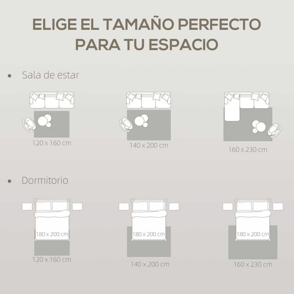 Tappeto Moderno Salone ¨C zephmum ¨C Pelo Corto Antiscivolo Crema 230x160 cm