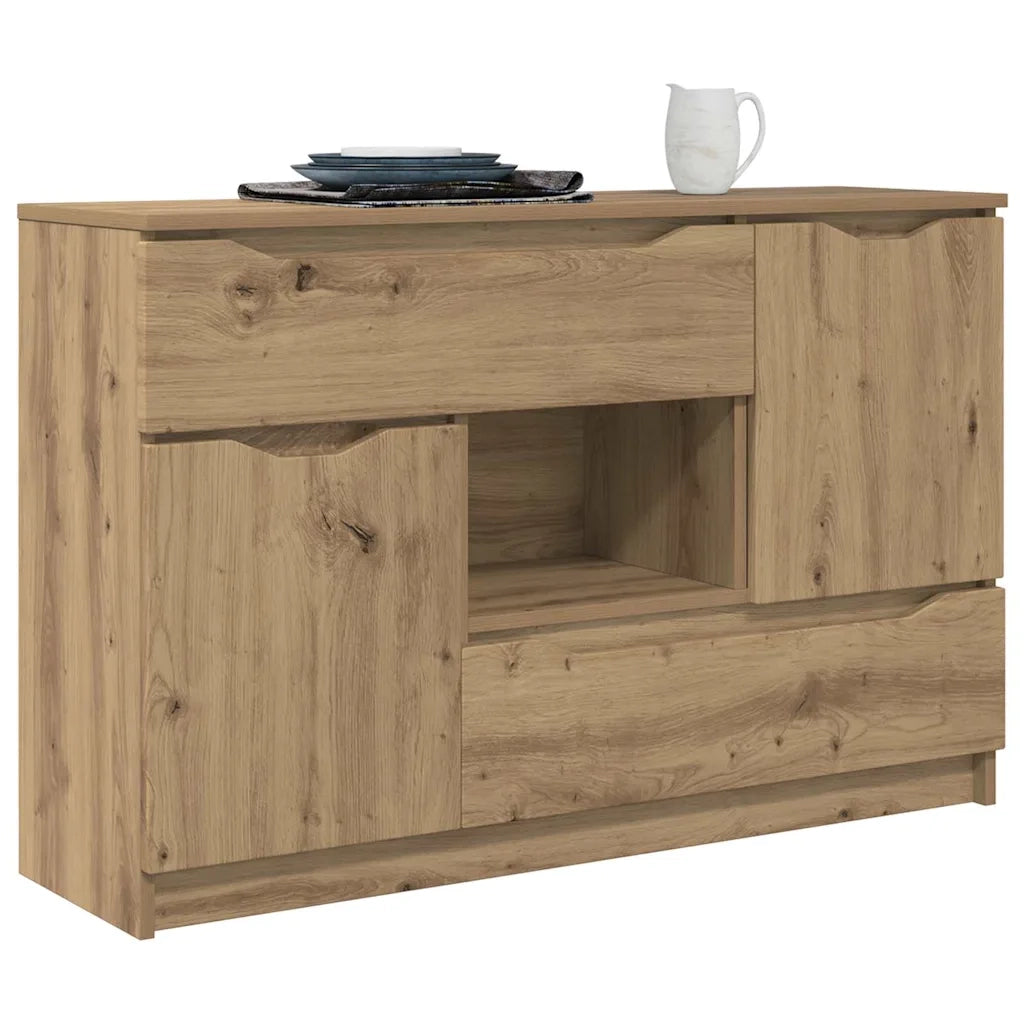 Credenza-Buffet-Armadio da cucina Rovere artigianale 100 x 30 x 65,6 Legno multistrato