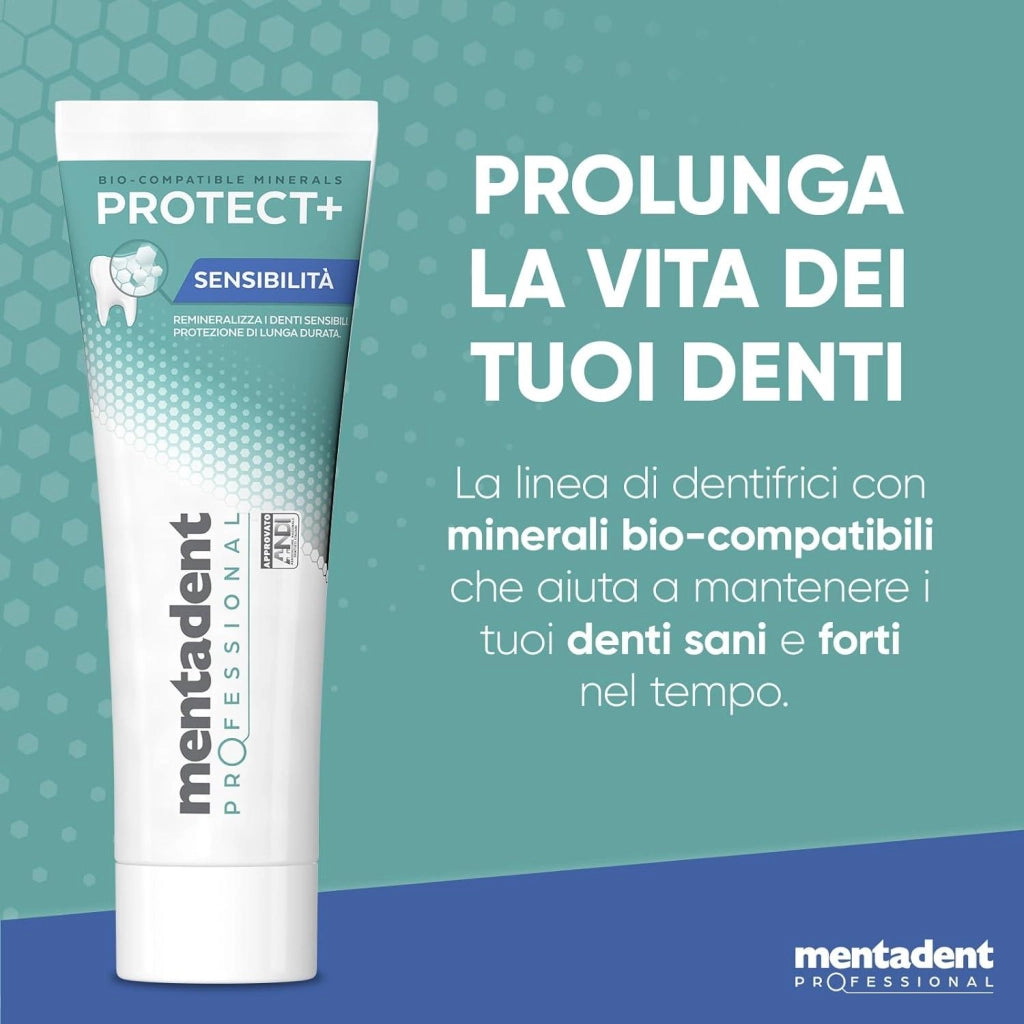 MENTADENT DENTIFRICIO PROFESSIONAL RIMINALIZZA I DENTI SENSIBILI 75 ML PROTETTIVO