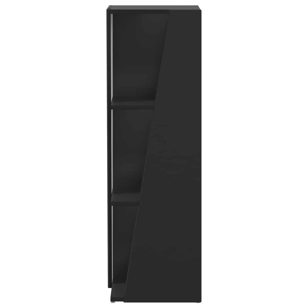 Mensola laterale Nero 33 x 32 x 100,5 cm Legno multistrato 892418