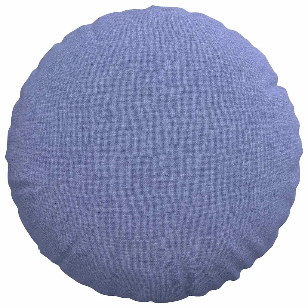 Cuscini per Seduta 2 pcs Blu jeans Ø40 x 13 cm Tessuto