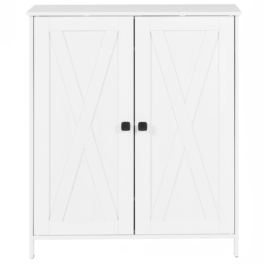 Scarpiera a 2 ante in MDF bianco per corridoio e ingresso