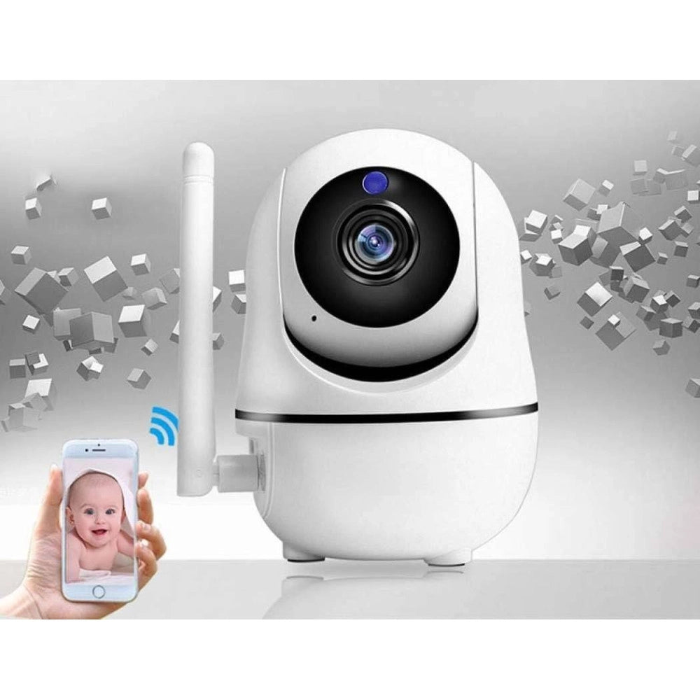 Trade Shop - Telecamera Wi-fi Videocamera Di Sorveglianza Rotazione 360° Ip Cam Baby Monitor -