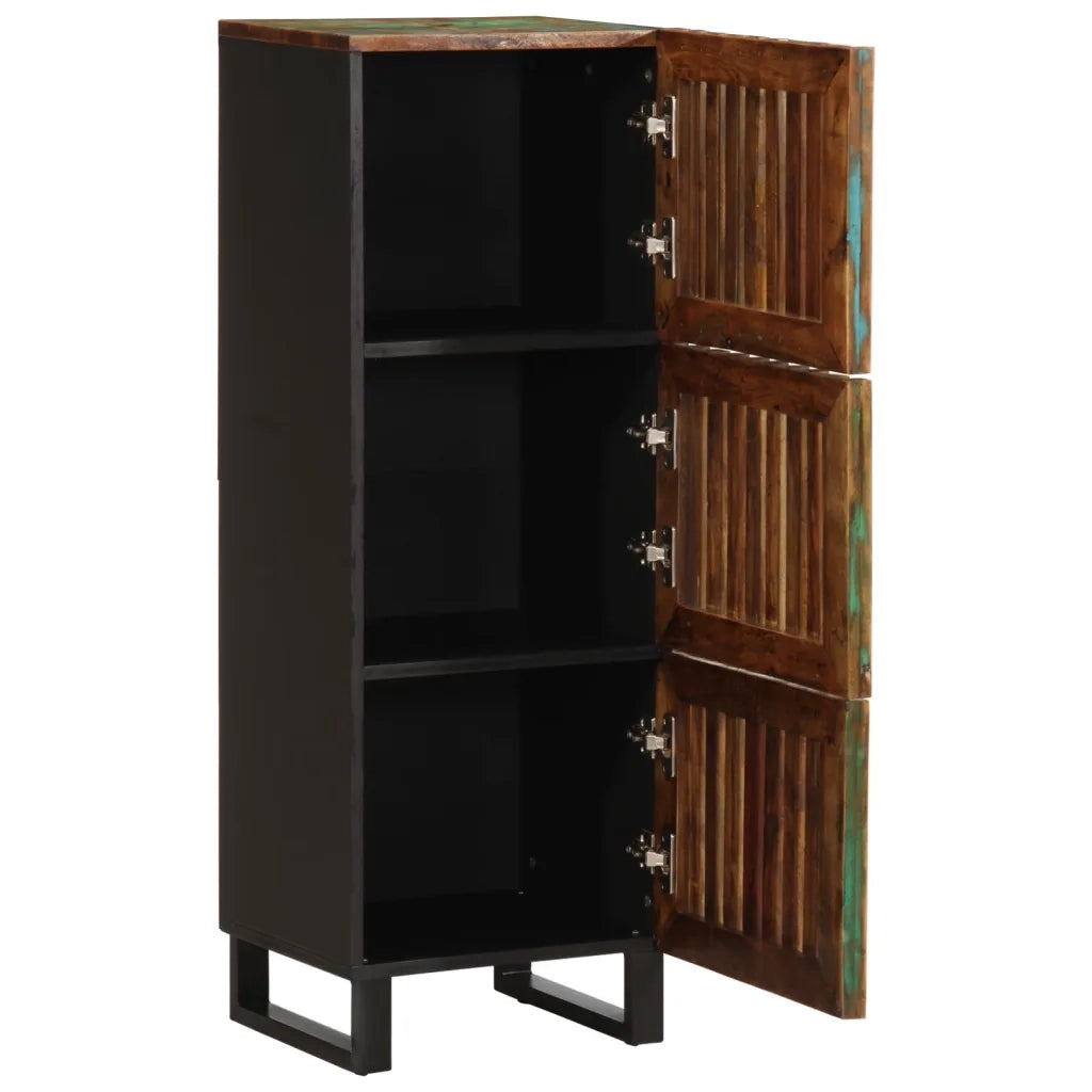Credenza-Buffet-Armadio da cucina 40x34x110 cm in Legno Massello d'Acacia 408869