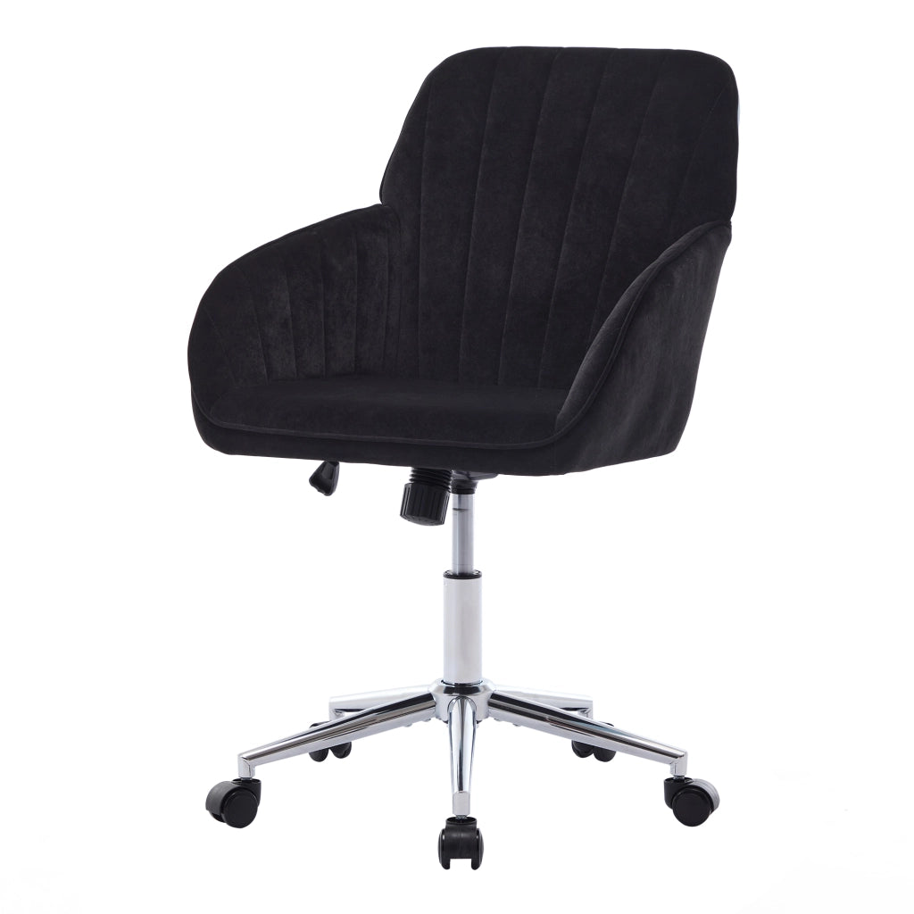 Sedia da Ufficio Ergonomica Girevole con Schienale ¨C MINIMAL ¨C Nero, Regolabile in Altezza