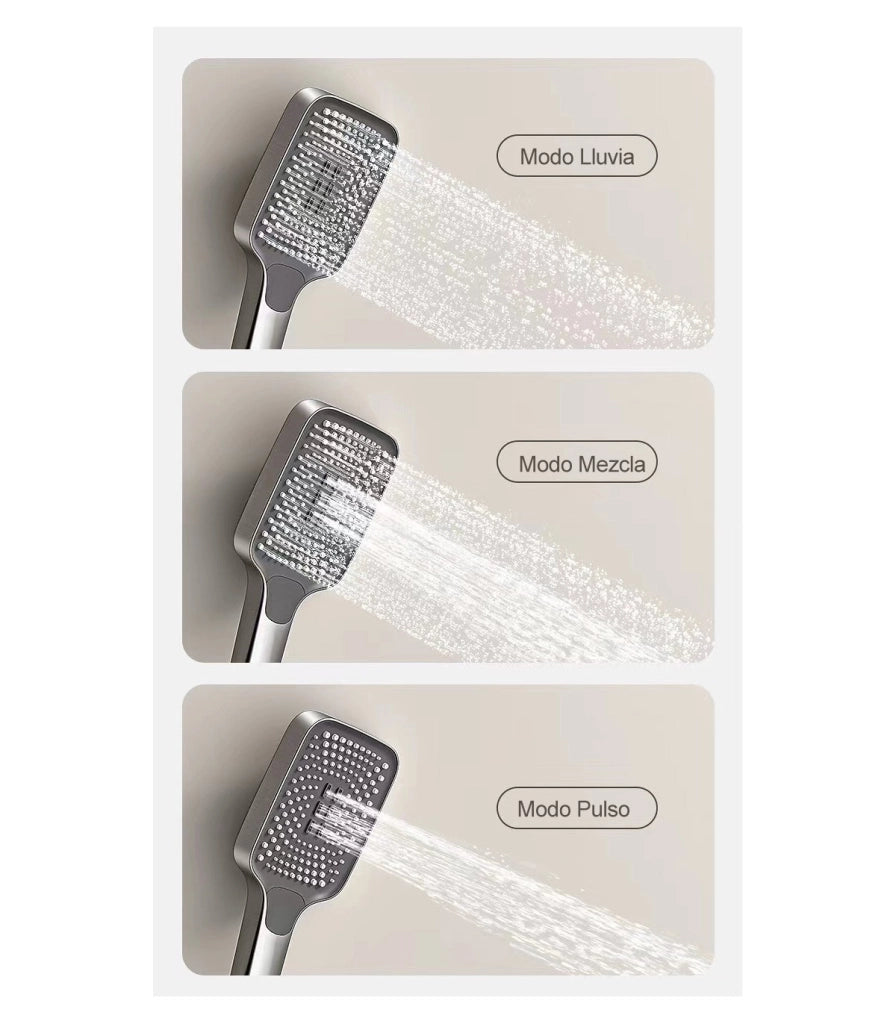 Colonna Doccia-Bagno Tomahawk LH-2366+KIT | Termostatica | Corpo Rame-Latto H59 | Barra Regolabile | Doccia a Mano