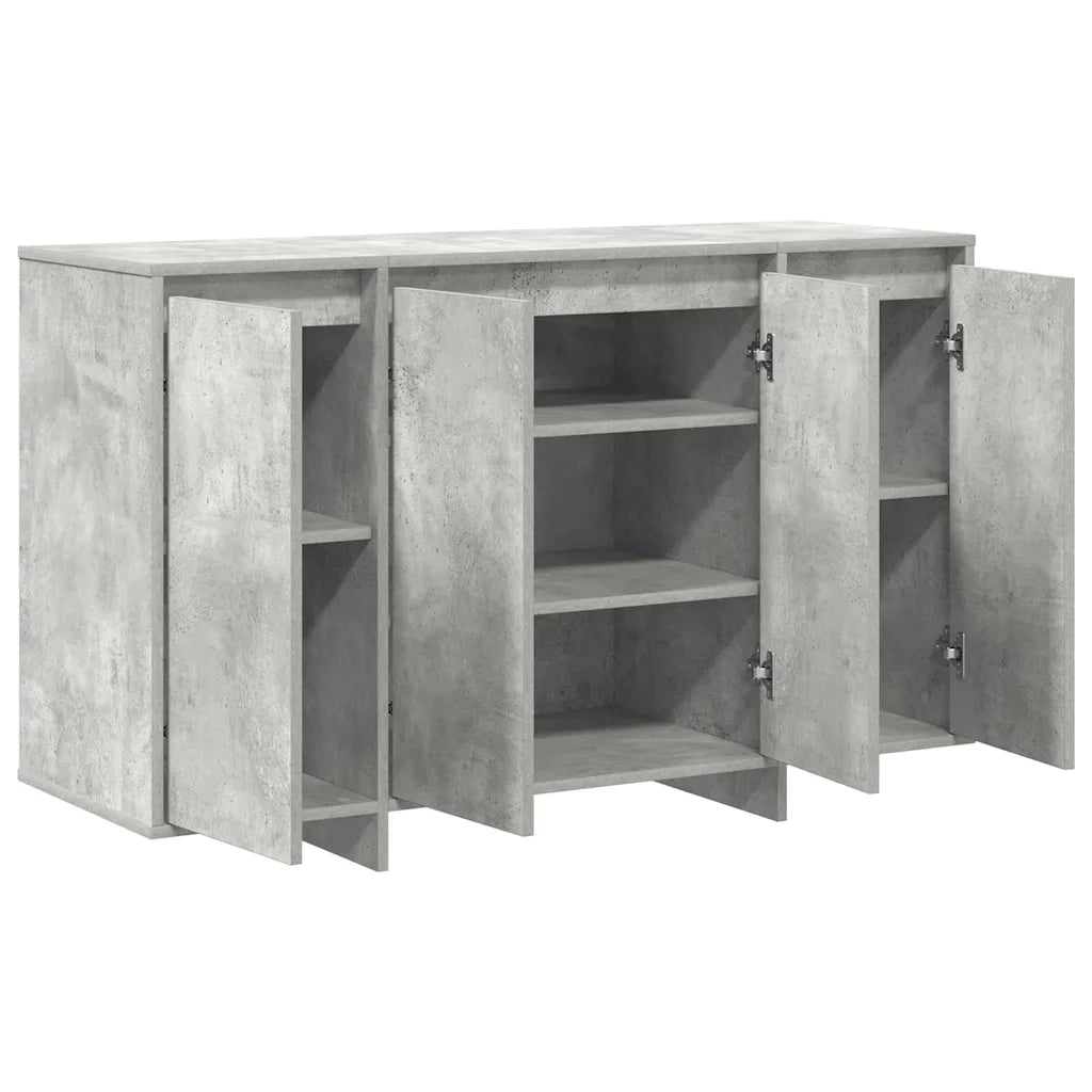 Credenza Grigio cemento 120 x 41 x 75 cm Legno multistrato 3333899