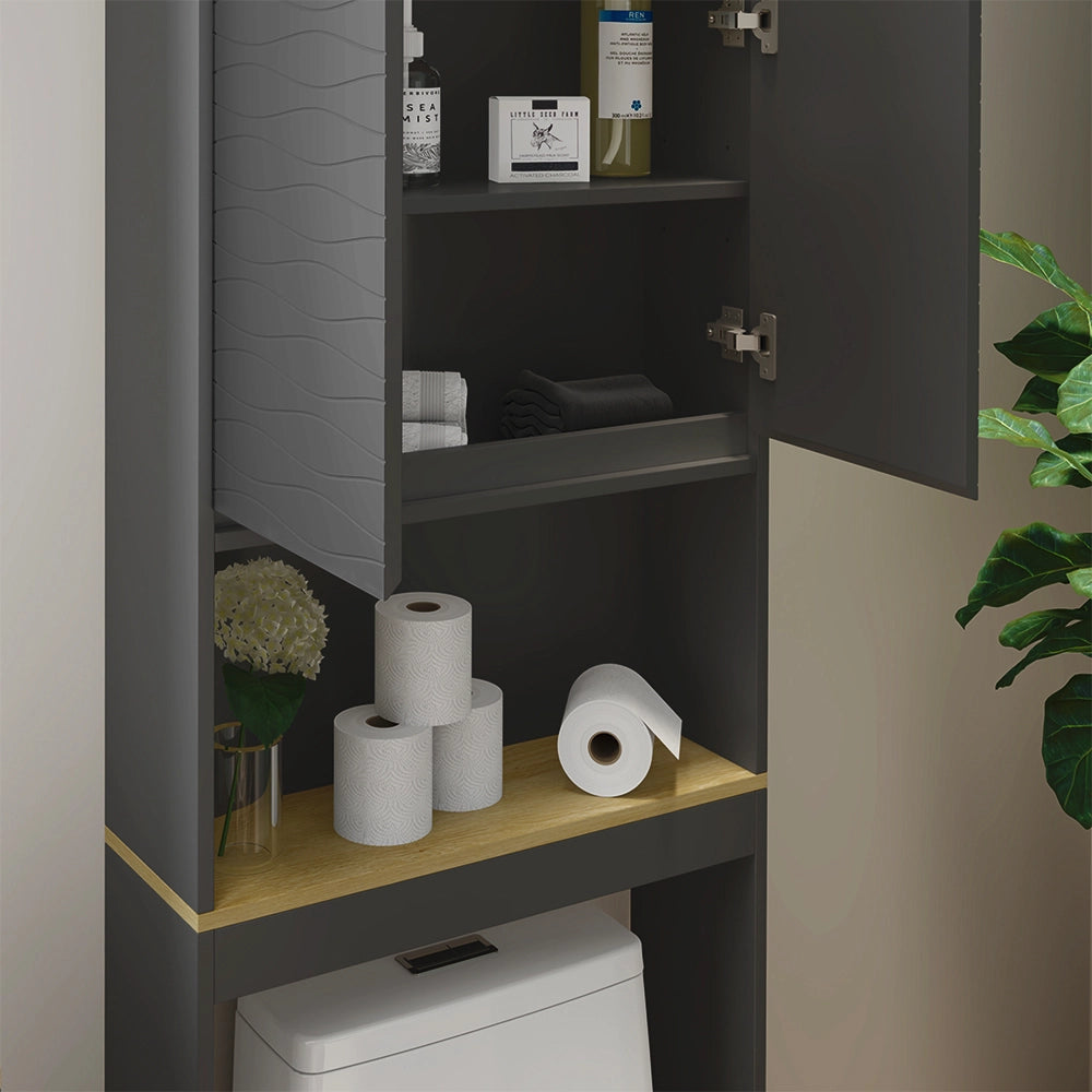 Vicco Mobiletto da toilette Antracite 60 x 163 cm