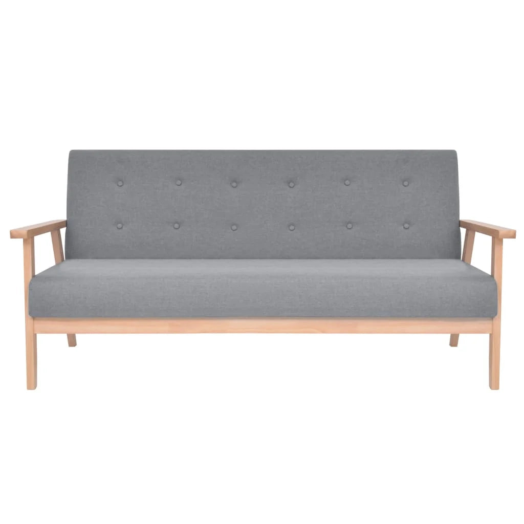 Divano letto a 3 posti letto trasformabile per gli ospiti divano letto per soggiorno pieghevole per uso interno tessuto grigio chiaro 02_0019495