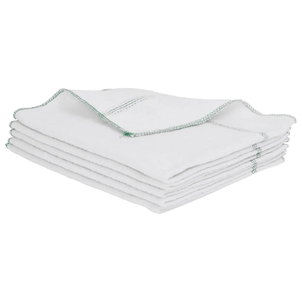 Panni per la Pulizia 50pz Righe Bianche e Verdi 50x60 cm