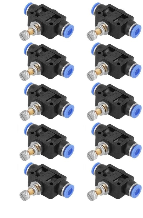 Connettore di aria pneumatico rapido - 10 pezzi - diametro 6mm - resistente al calore 0-60 °C - attrezzatura di automazione - connettore di aria