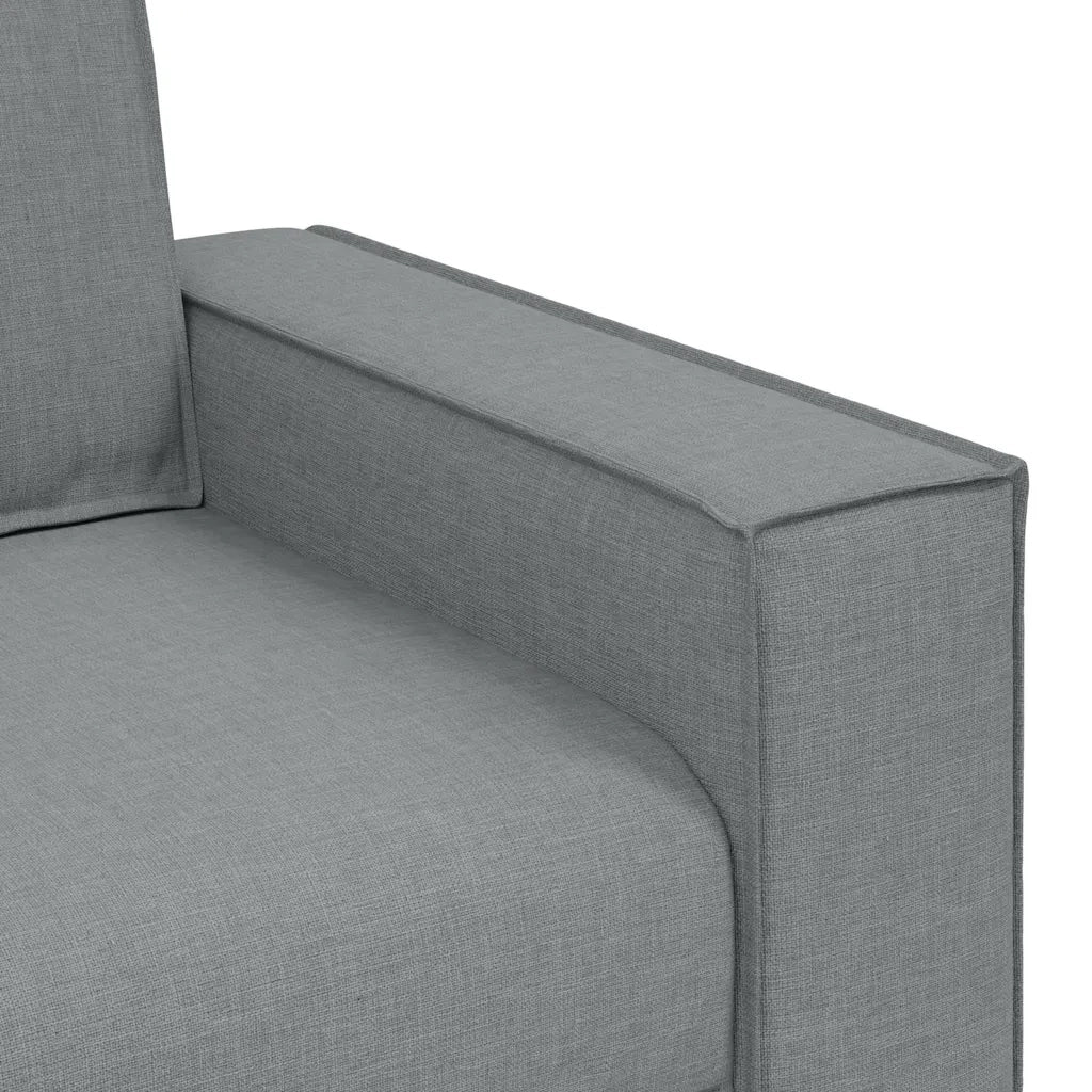 vidaXL Poltrona Divano Grigio Chiaro 60 cm Tessuto