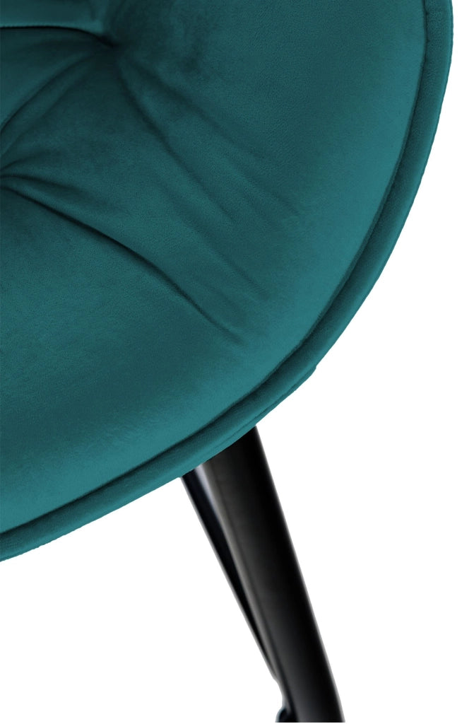 Set di 2 sgabelli da bar Gibson in velluto con altezza seduta 76 cm Verde scuro