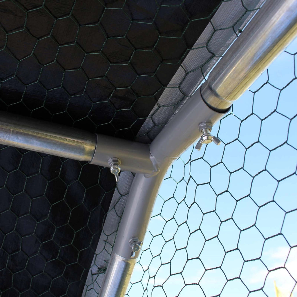 Recinto da giardino XXL di 6x3x2 metri con porta e tettoia impermeabile resistente ai raggi UV