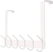 Cassettone di Acciaio Inossidabile Bianco con 12 Ganci per Asciugamani, Railing per Asciugamani - 45 cm
