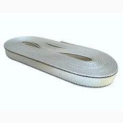Cintino in cotone 22 mm per Tapparella Bianco con Riga Marrone da 5,5 metri per finestre