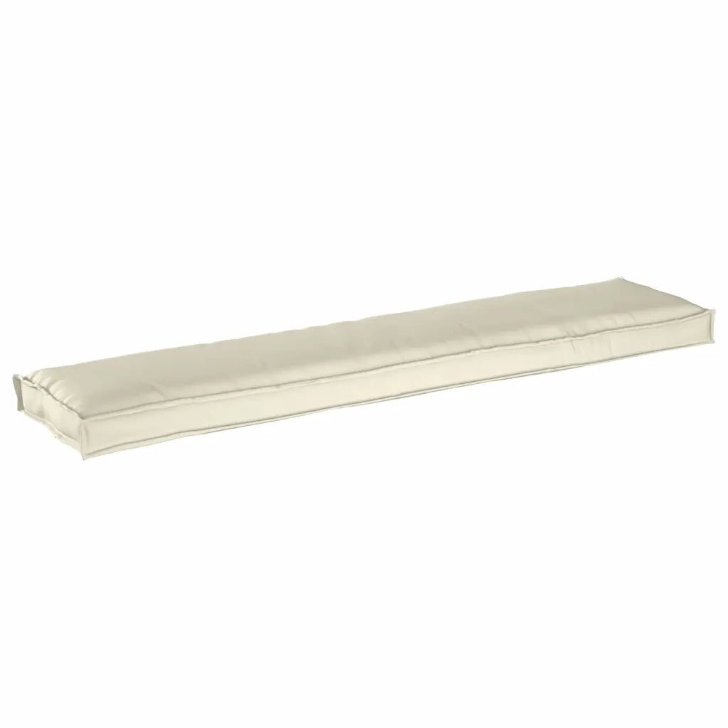 Cuscino per pallet Crema 180 x 40 x 8 cm Tessuto Oxford 42001670