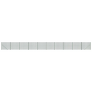 Recinzione da Giardino | Recinzione Metallica con Flangia Verde 1,4x25 m