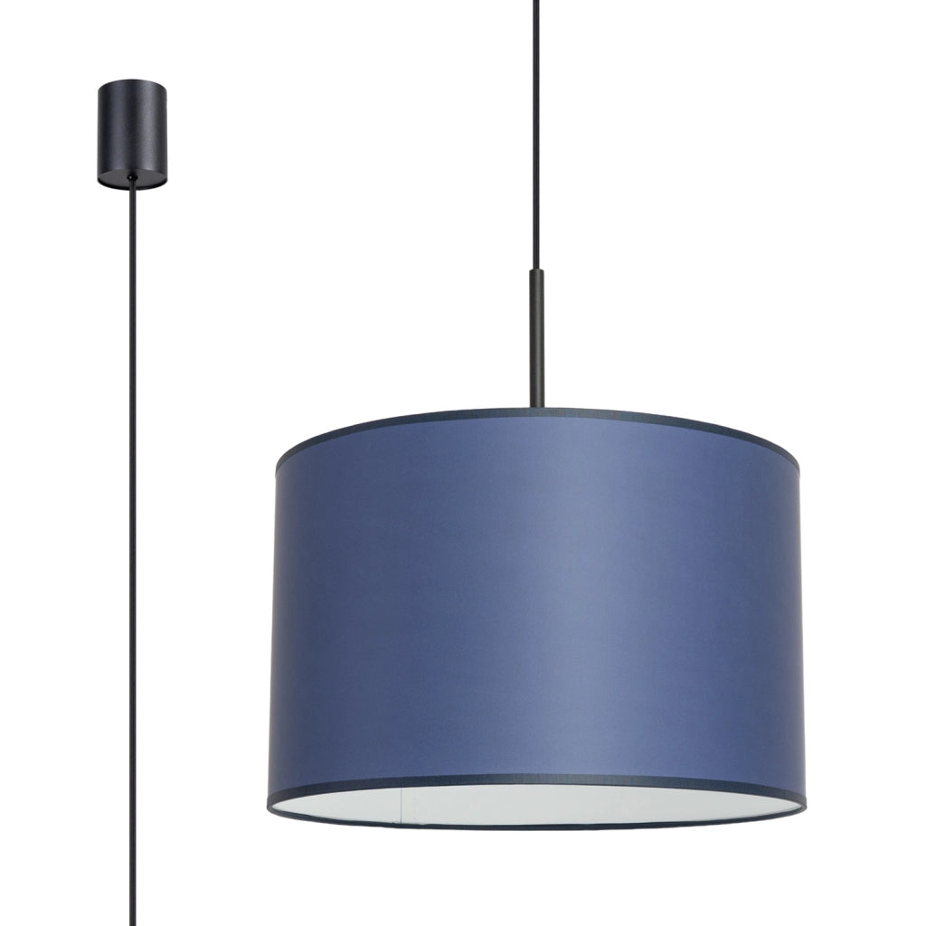 Lampada a sospensione PURELA blu navy/nera E27 PureLume