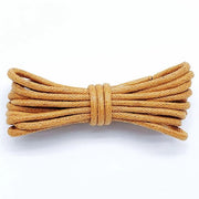 2 paia di cordoncini in cotone lungo 80 cm - Cordoncini rotondi di 2,5 mm - Cordoncini rotondi robusti - Cordoncini duraturi - Cordoncini per stivali - Cordoncini in pelle impermeabili - Per scarpe e stivali eleganti