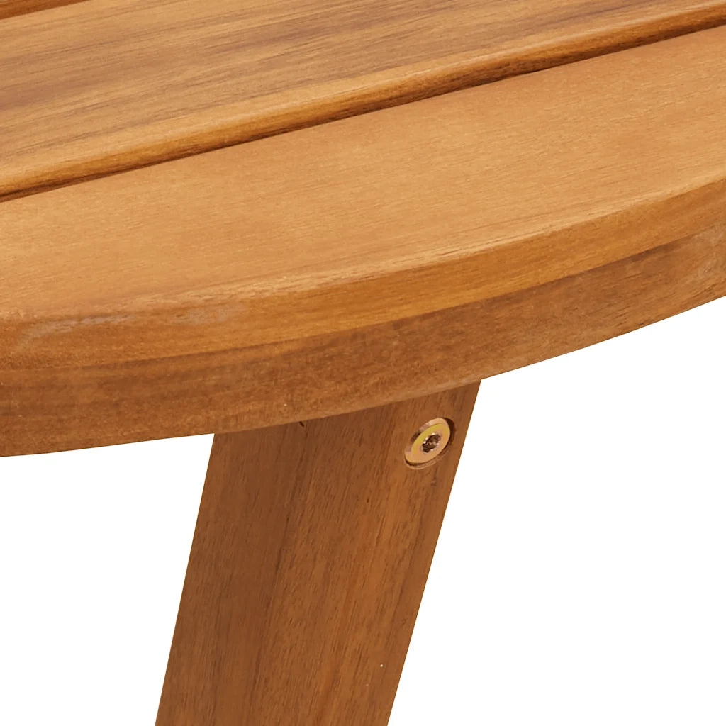 Tavolino da giardino rotondo Ø55x60 cm in Legno Massello di Acacia 4108132