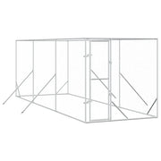 Cuccia per Cani da Esterno Argento 2x6x2 m Acciaio Zincato CFW4100318