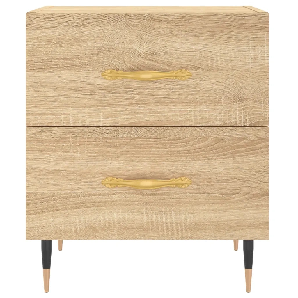 Comodino | Armadio da Notte | Mobiletto da notte Rovere Sonoma 40x35x47,5 cm in Legno Multistrato