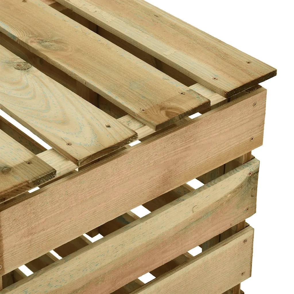 Compostiere da Giardino Doghe 2 pz 80x50x100 cm Pino Impregnato 3078136