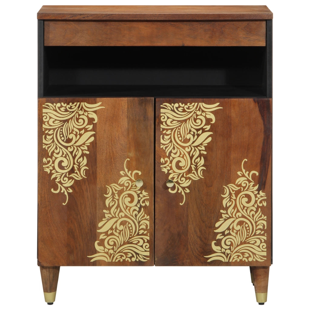 Buffet 60x33x75 cm in legno massello di mango