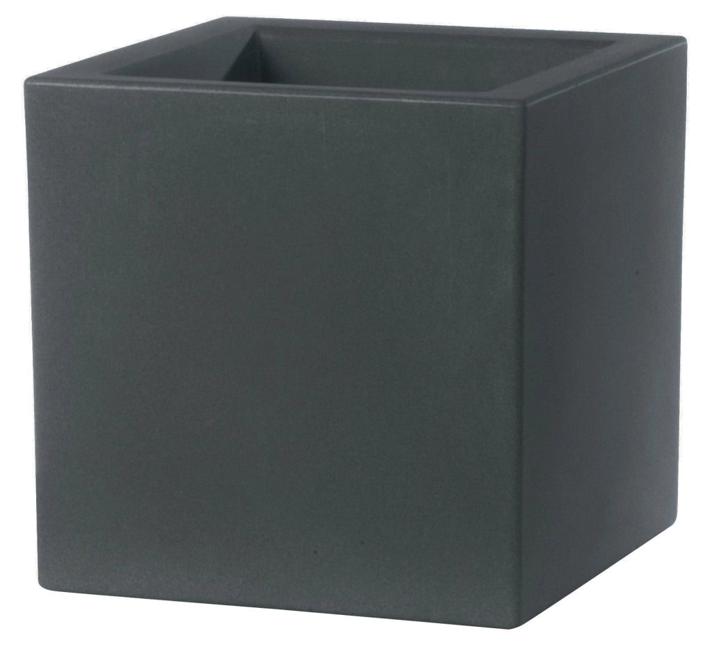 Vaso 25x25x25 cm in Polietilene Schio Cubo 25 Granite
