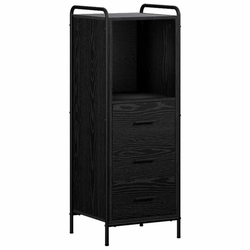 Mobile da Bagno Rovere Nero 40 x 36 x 109,5 cm 8014046