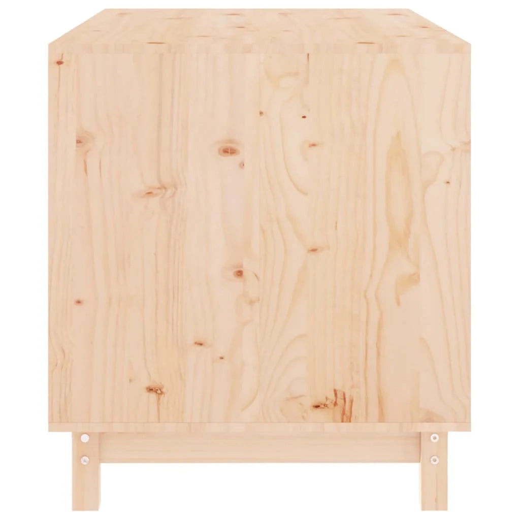 Cuccia per cani 90 x 60 x 67 cm in legno massello di pino marrone 02_0043458
