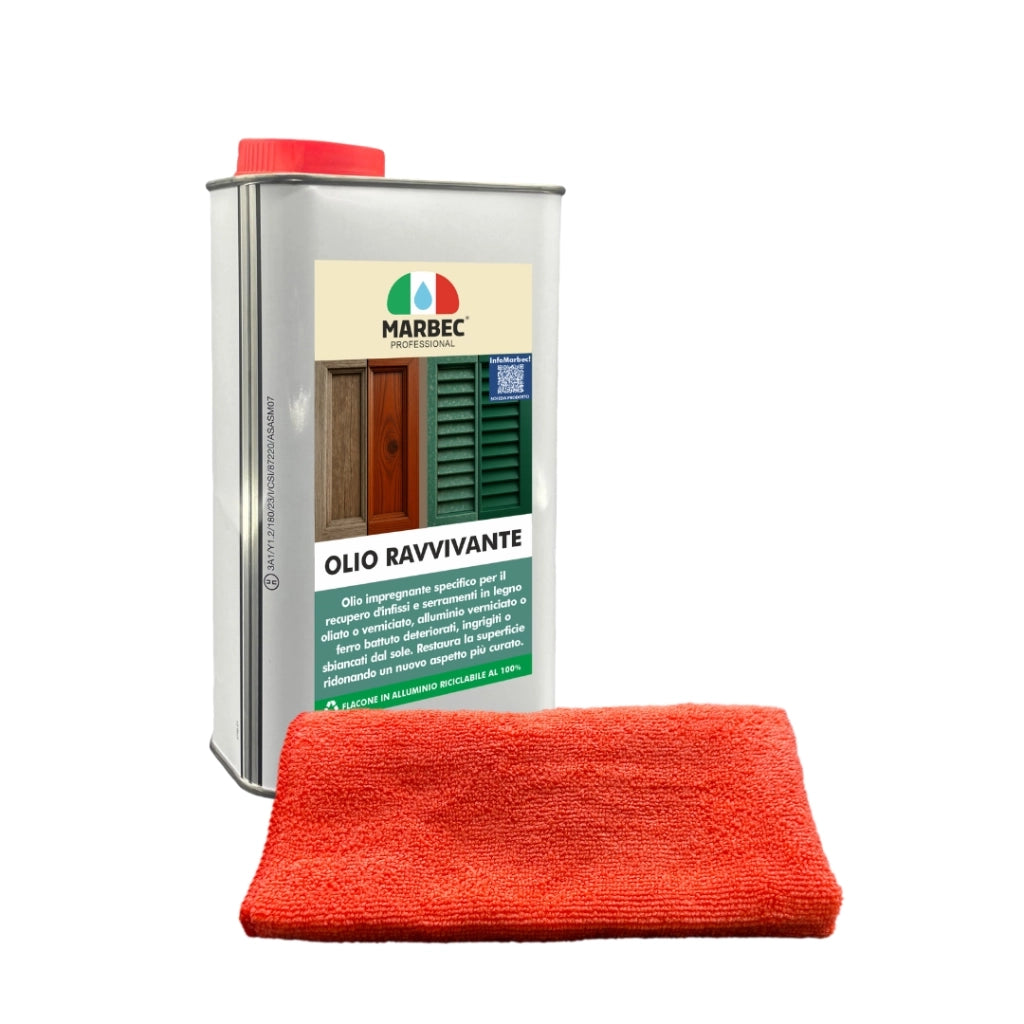 KIT RECUPERA INFISSI IN METALLO rinnova, ravviva e protegge le superfici in alluminio, metallo verniciato e ferro battuto