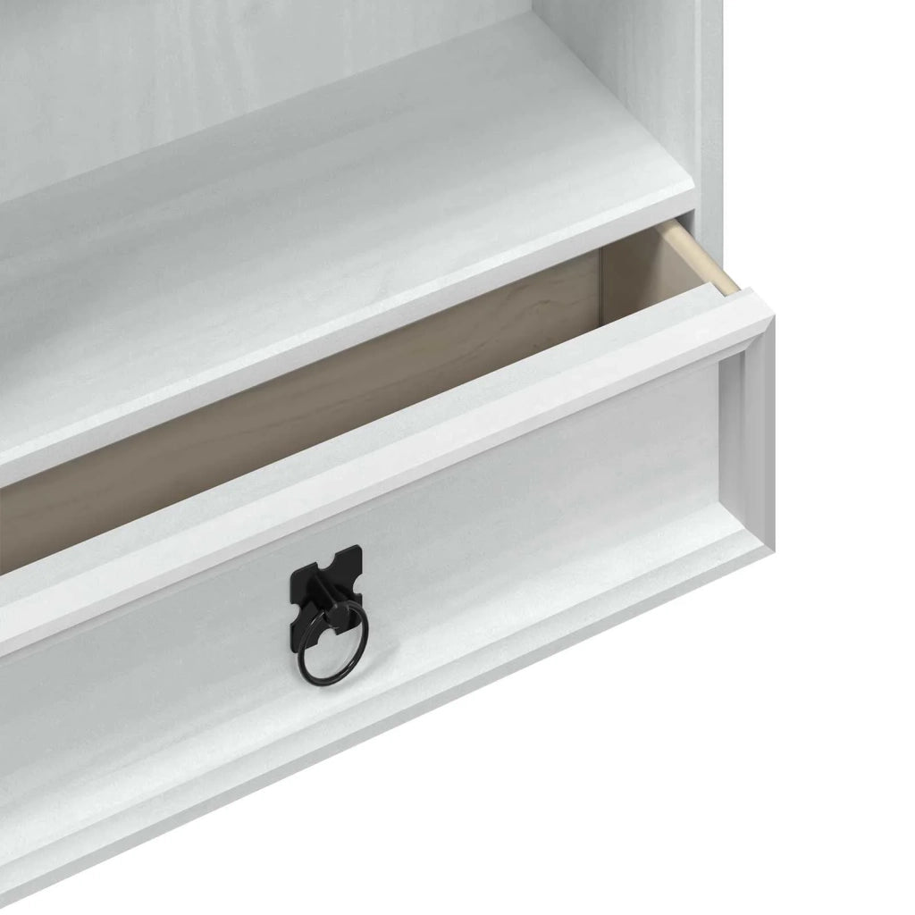 Mobile per CD Bianco 52 x 17.5 x 103 cm Pino massello CFW2840857