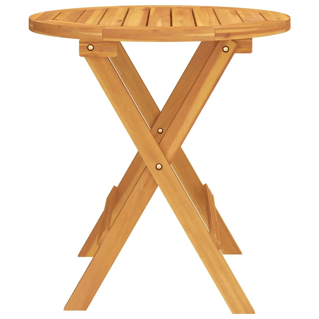 Tavolo da Bistrot Ã˜46x47 cm in Legno Massello di Acacia cod mxl 39765
