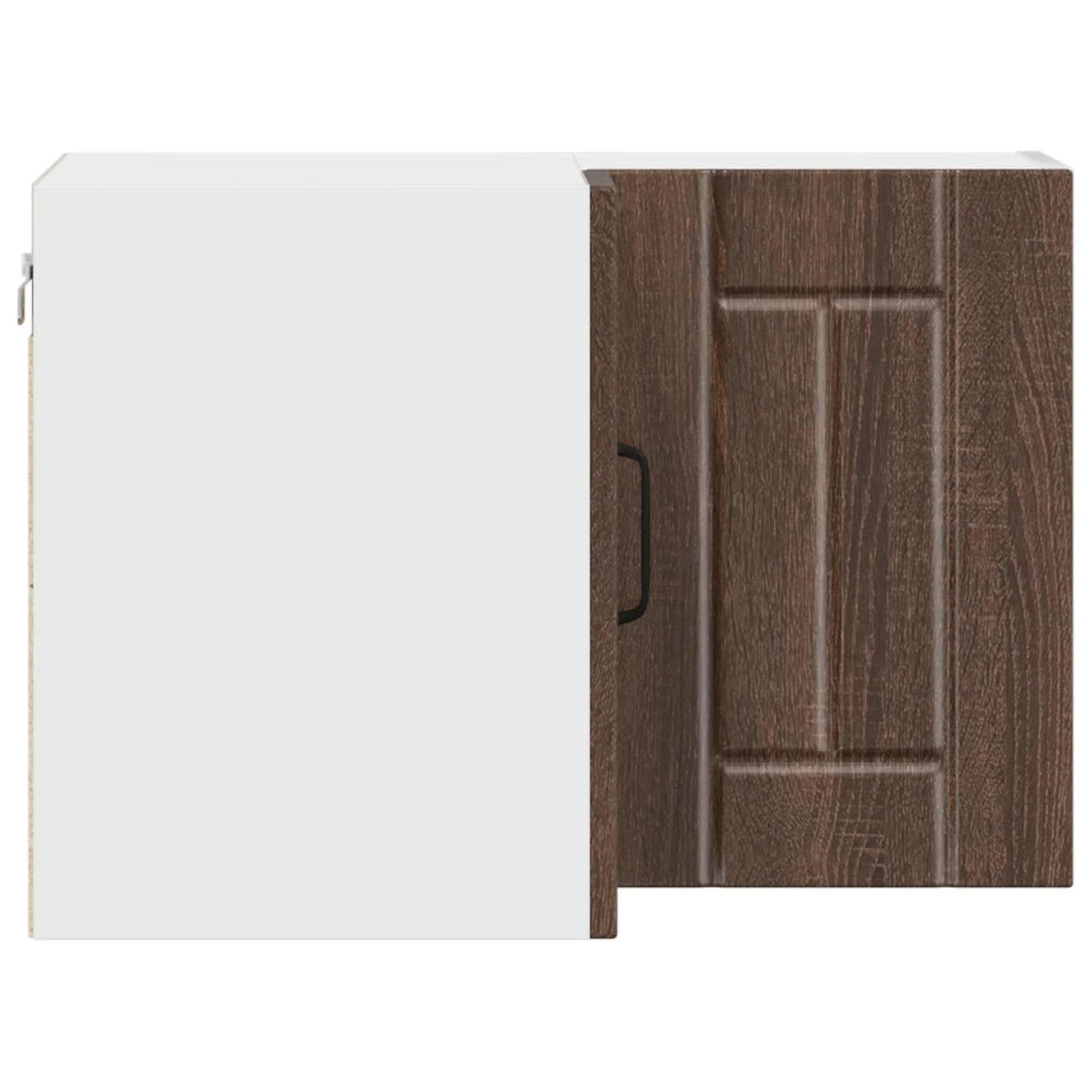 Pensile da cucina | Mobile angolare per parete LUCCA Rovere Marrone 57 x 57 x 40 cm