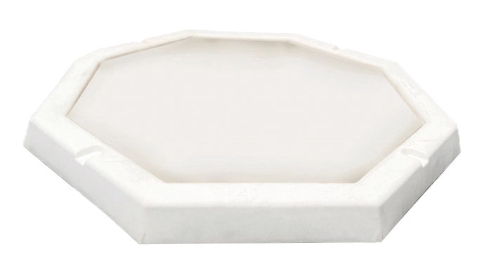Piatto Doccia Ottagonale da Esterno Giardino 80 cm Arkema Bianco